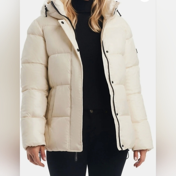 Sanctuary Puffer-Up Premium Down Filled Recycled Fabric Jacket Women's Size Lg - Picture 3 of 16